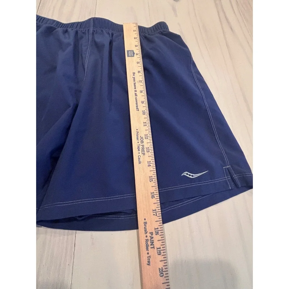 Saucony‎ Mens RunDry Running Shorts Navy Blue Large SA80613-MIDMIO Athletic